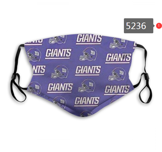 2020 NFL New York Giants Dust mask with filter
